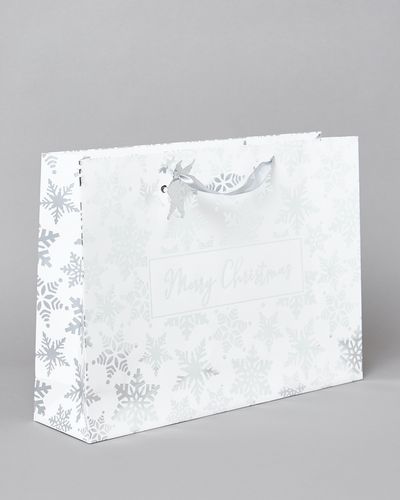 XL Snowflake Shopper Gift Bag